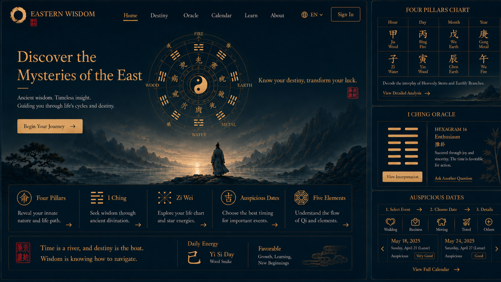 Eastern Wisdom English interface